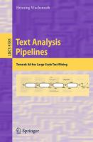 Text Analysis Pipelines Towards Ad-hoc Large-Scale Text Mining /