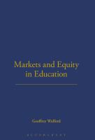 Markets and Equity in Education.