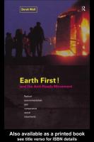 Earth First! and the Anti-Roads Movement : Radical Environmentalism and Comparative Social Movements.
