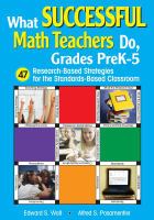 What successful math teachers do, grades preK-5 47 research-based strategies for the standards-based classroom /