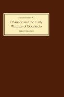 Chaucer and the early writings of Boccaccio /