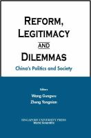 Reform, Legitimacy And Dilemmas.