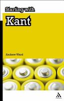 Starting with Kant.