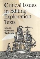 Critical Issues Editing Exploration Text.