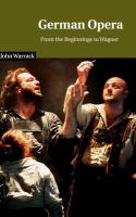 German opera : from the beginnings to Wagner /