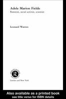 Adele Marion Fielde feminist, social activist, scientist /