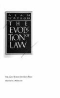 The evolution of law /