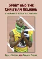 Sport and the Christian religion a systematic review of literature /