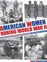 American women during World War II an encyclopedia /