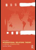 International Relations Theory : A Critical Introduction.