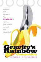 A Gravity's rainbow companion : sources and contexts for Pynchon's novel /