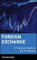 Foreign Exchange : A Practical Guide to the FX Markets.