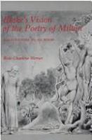 Blake's vision of the poetry of Milton : illustrations to six poems /