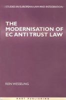 The Modernisation of EC Antitrust Law.