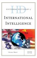 Historical dictionary of international intelligence