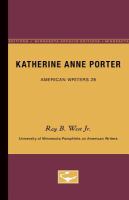 Katherine Anne Porter.