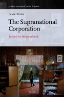 The Supranational Corporation : Beyond the Multinationals.