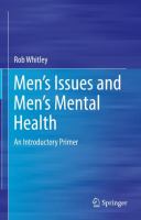 Men’s Issues and Men’s Mental Health An Introductory Primer /