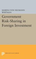 Government Risk-Sharing in Foreign Investment.