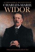 Autobiographical recollections of Charles-Marie Widor /