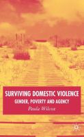 Surviving domestic violence : gender, poverty and agency /