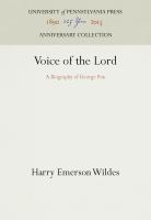 Voice of the Lord : a Biography of George Fox /