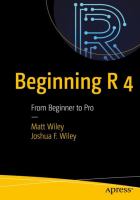 Beginning R 4 From Beginner to Pro /