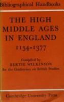 The high Middle Ages in England, 1154-1377 /