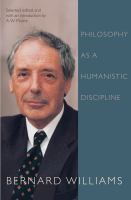 Philosophy As a Humanistic Discipline.