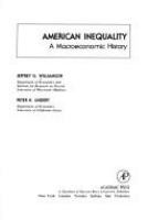 American inequality : a macroeconomic history /