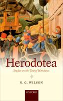Herodotea studies on the text of Herodotus /