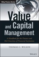 Value and Capital Management : A Handbook for the Finance and Risk Functions of Financial Institutions.