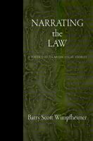 Narrating the Law : A Poetics of Talmudic Legal Stories.