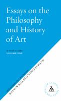 Essay on the philosophy and history of art : in three volumes /