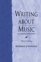 Writing about music : an introductory guide /