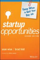 Startup Opportunities : Know When to Quit Your Day Job.