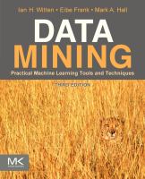 Data mining practical machine learning tools and techniques /