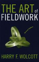 The art of fieldwork /