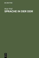 Sprache in der DDR : ein Wörterbuch /