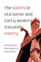 The saints in Old Norse and early modern Icelandic poetry