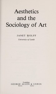 Aesthetics and the sociology of art /