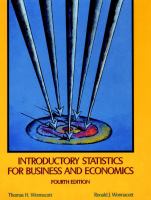 Introductory statistics for business and economics /