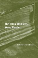 The Ellen Meiksins Wood reader