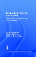 Textbooks in school and society : an annotated bibliography and guide to research /