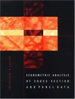 Econometric analysis of cross section and panel data /