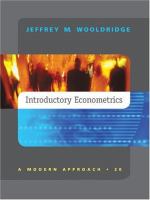 Introductory econometrics : a modern approach /