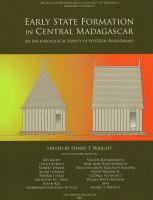 Early State Formation in Central Madagascar An Archaeological Survey of Western Avaradrano.