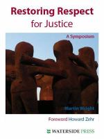 Restoring respect for justice a symposium /