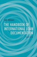 The handbook of international loan documentation
