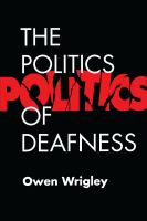 The politics of deafness.